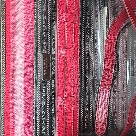 Prada Beauty Train Case Saffiano Travel in Ruby - Picture 14 of 17